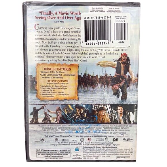 Pirates Of The Caribbean 4 Movies Stranger Tides Chest Black Pearl Worlds End - Picture 5 of 8